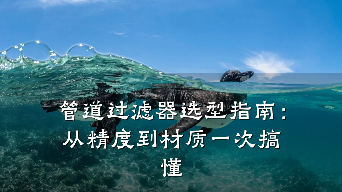 管道过滤器选型指南:从精度到材质一次搞懂