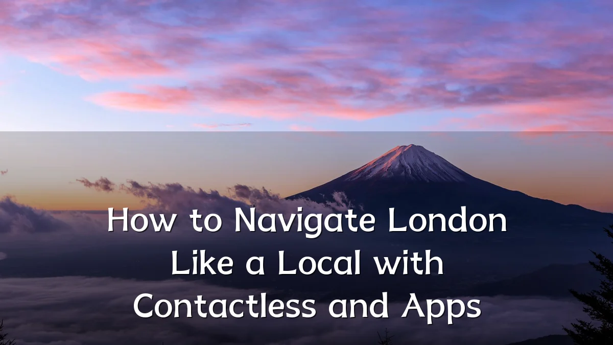 How to Navigate London Like a Local with Contactless and Apps