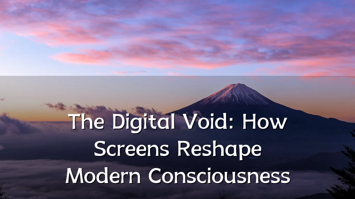 The Digital Void: How Screens Reshape Modern Consciousness