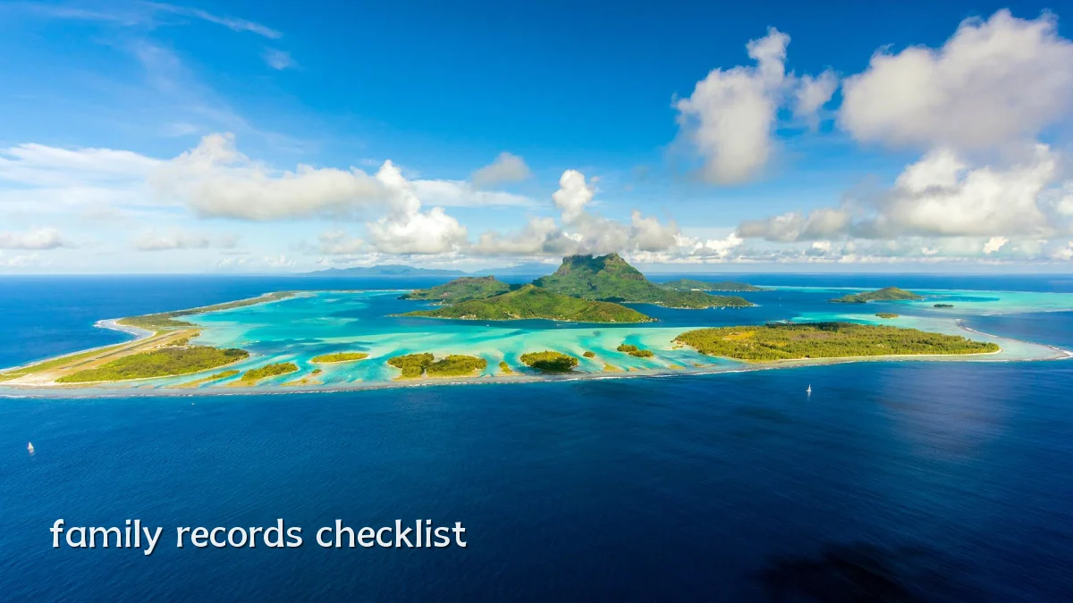 family records checklist