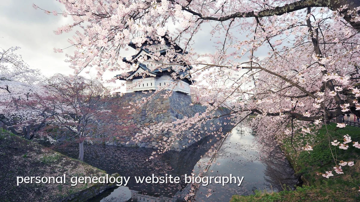 personal genealogy website biography