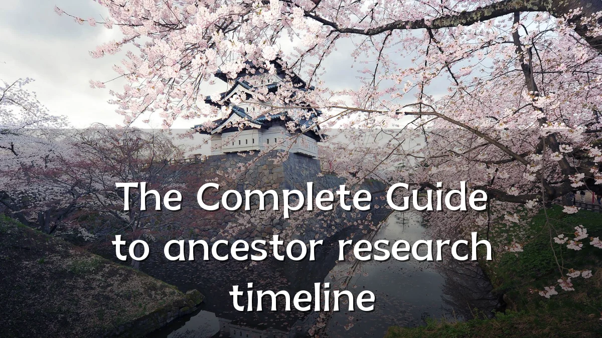 The Complete Guide to ancestor research timeline