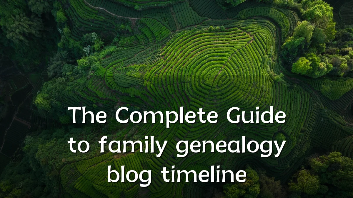 The Complete Guide to family genealogy blog timeline
