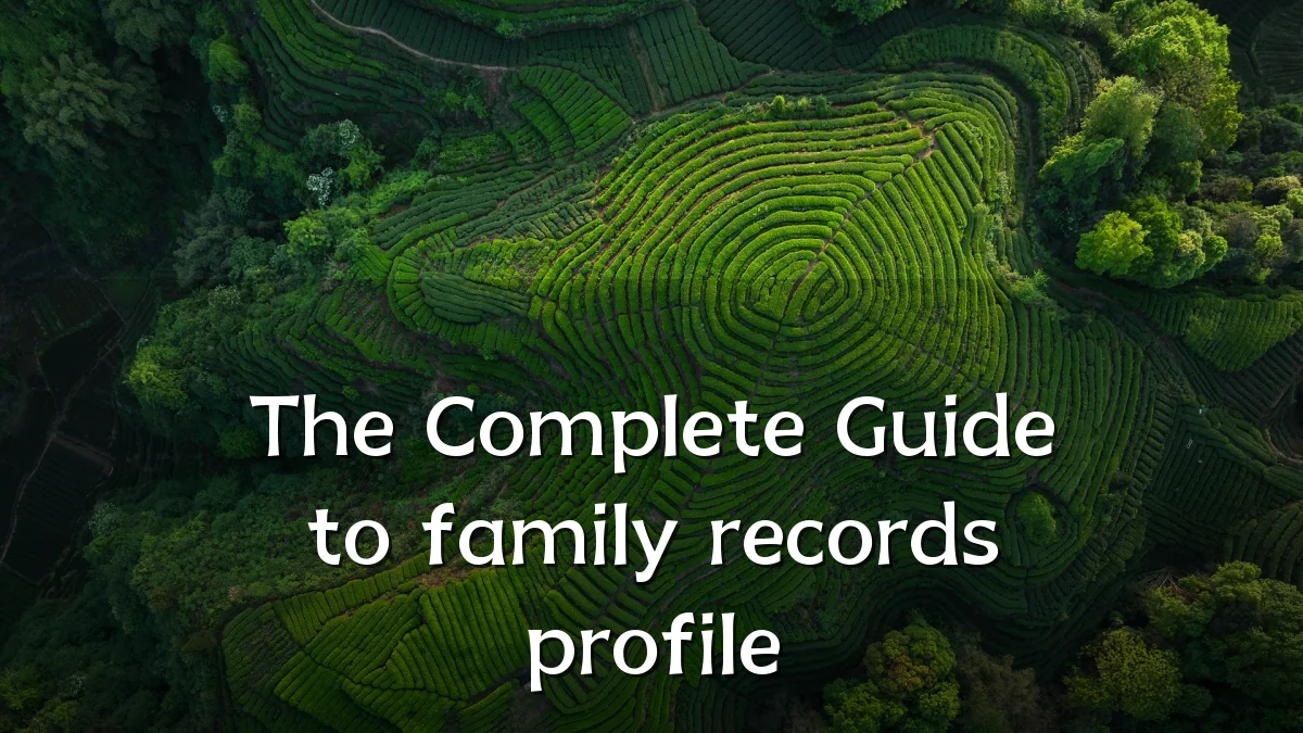 The Complete Guide to family records profile
