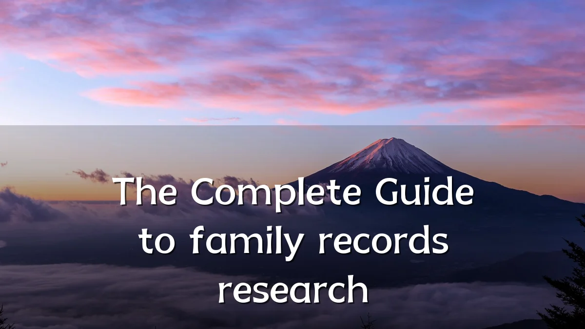 The Complete Guide to family records research