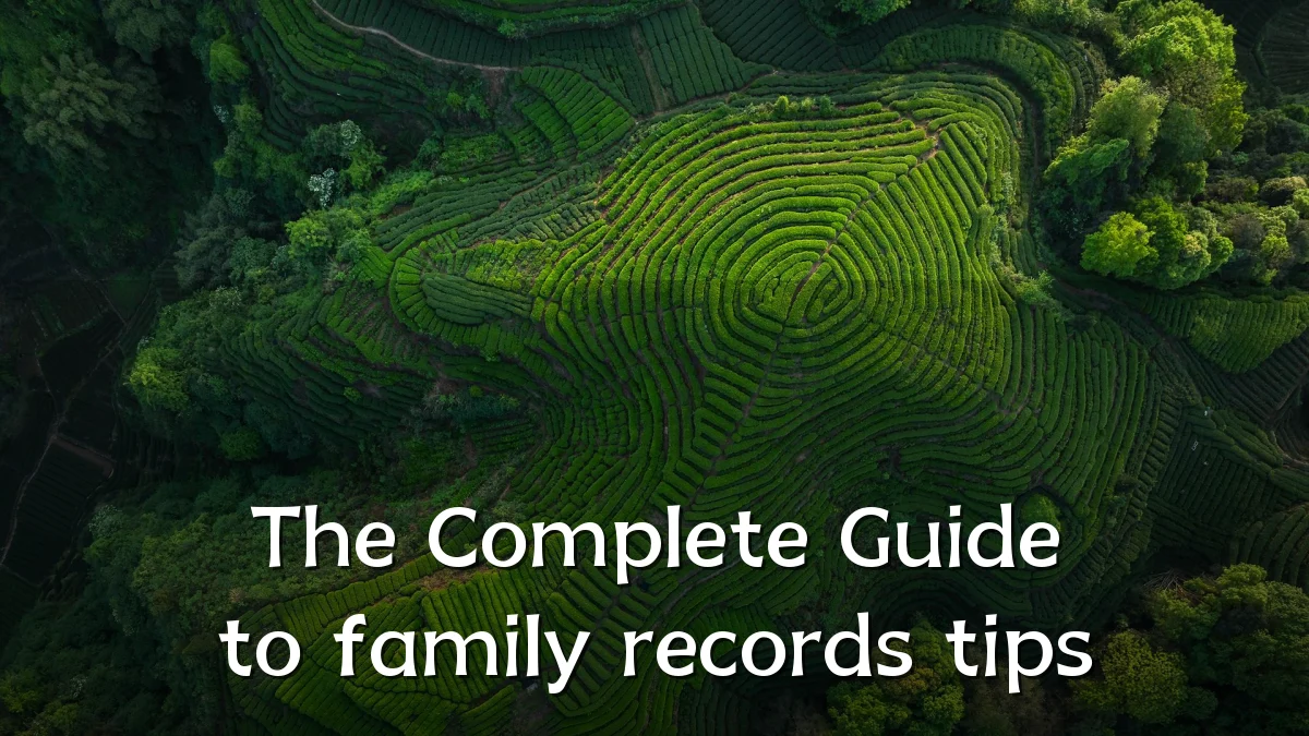 The Complete Guide to family records tips
