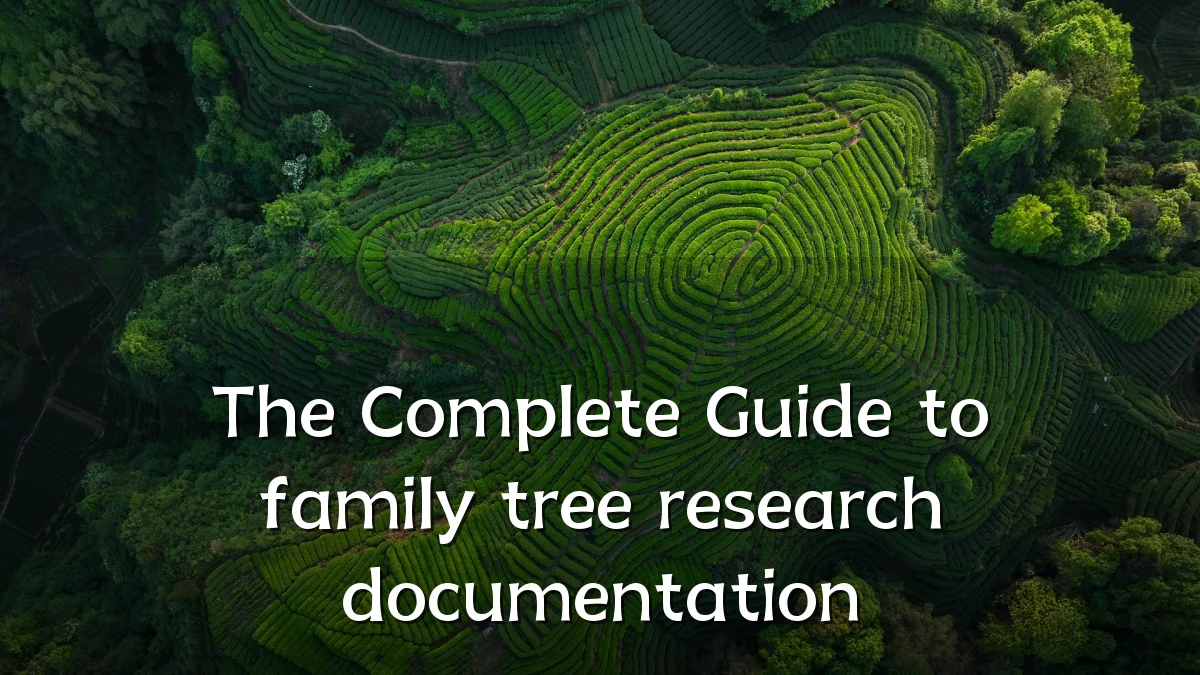 The Complete Guide to family tree research documentation