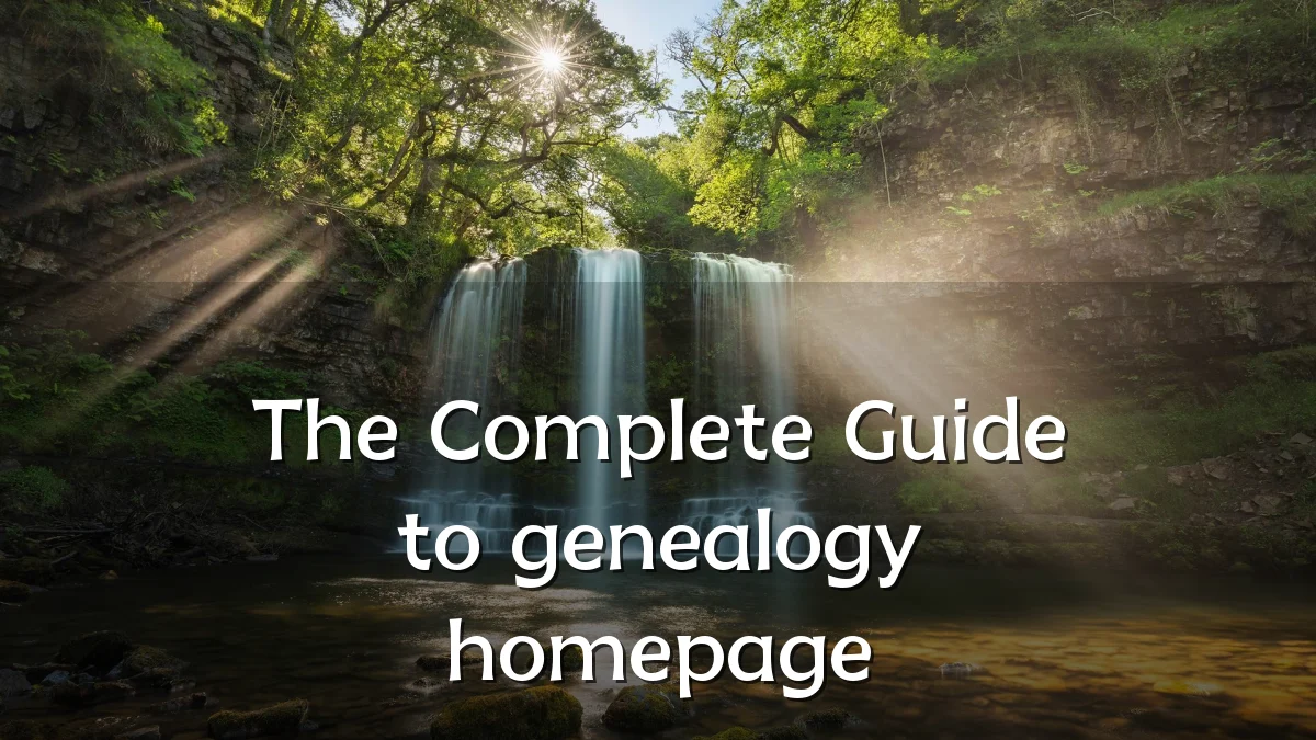 The Complete Guide to genealogy homepage