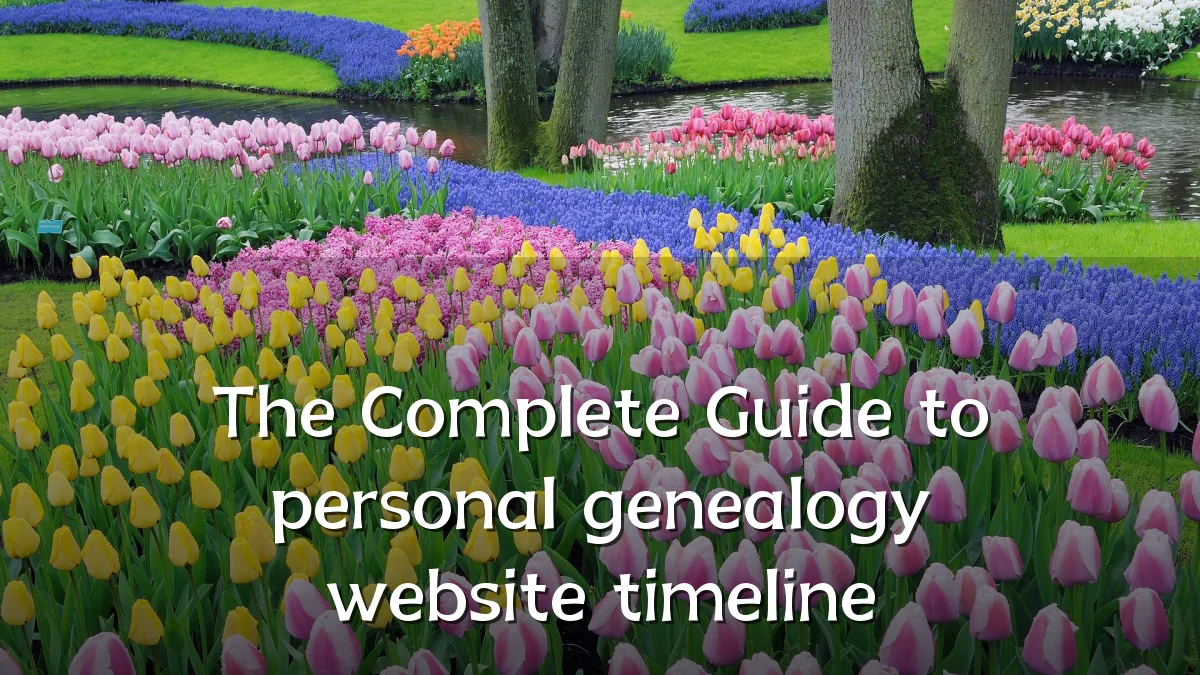 The Complete Guide to personal genealogy website timeline