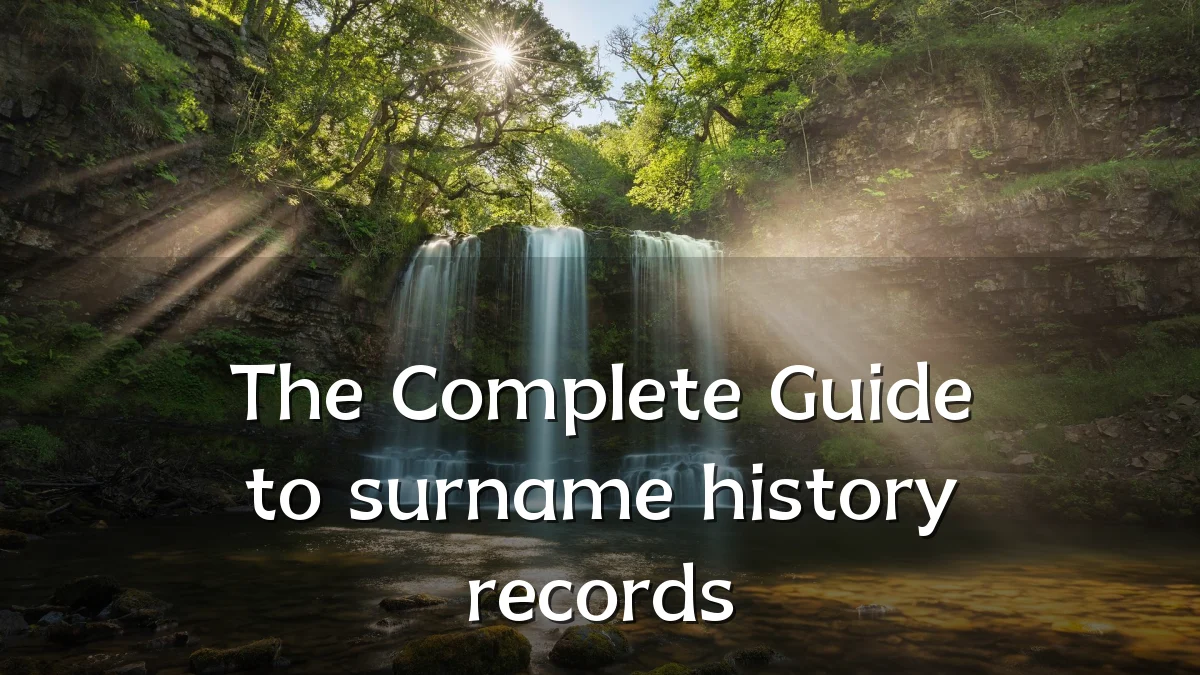 The Complete Guide to surname history records