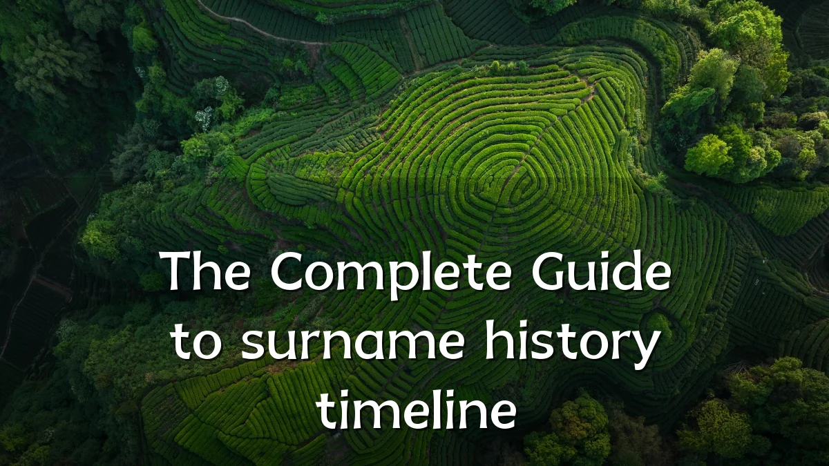 The Complete Guide to surname history timeline