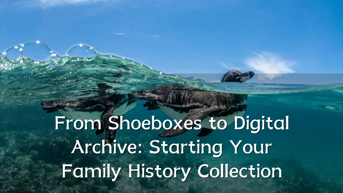 From Shoeboxes to Digital Archive: Starting Your Family History Collection