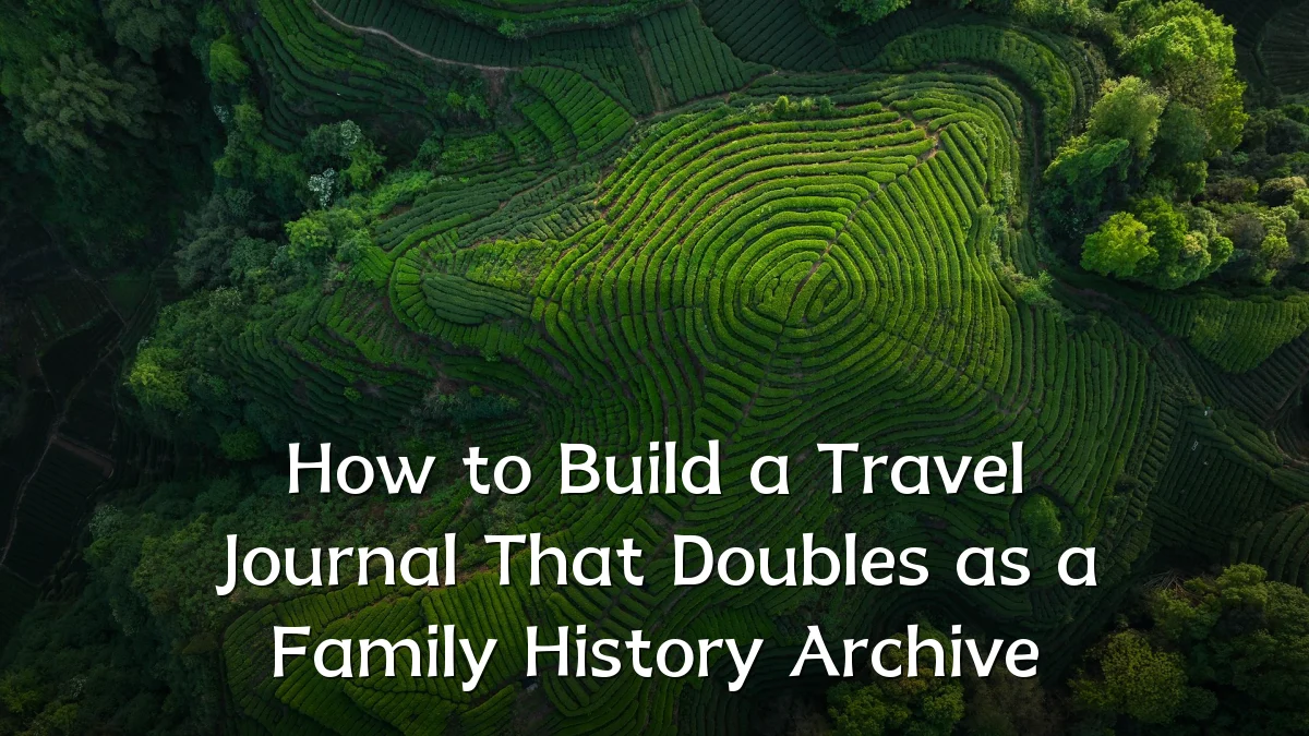 How to Build a Travel Journal That Doubles as a Family History Archive