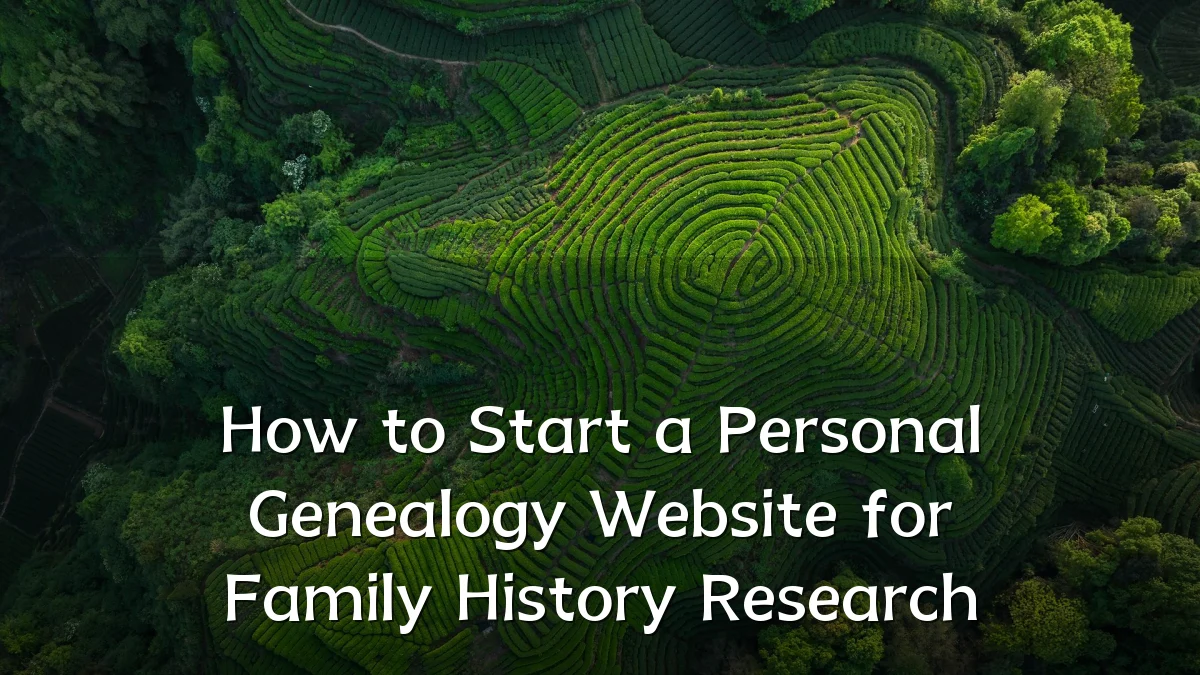 How to Start a Personal Genealogy Website for Family History Research