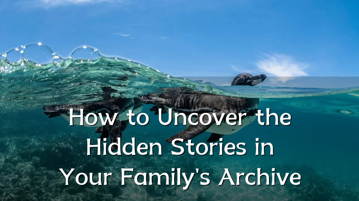 How to Uncover the Hidden Stories in Your Family's Archive
