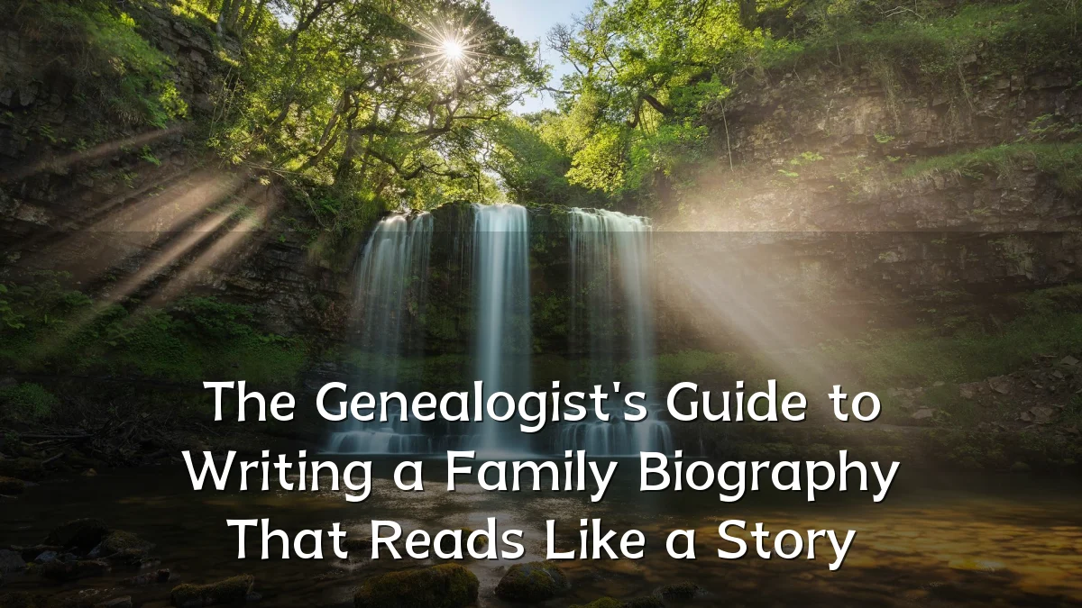 The Genealogist's Guide to Writing a Family Biography That Reads Like a Story