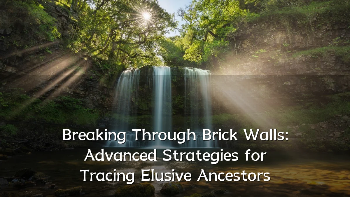 Breaking Through Brick Walls: Advanced Strategies for Tracing Elusive Ancestors
