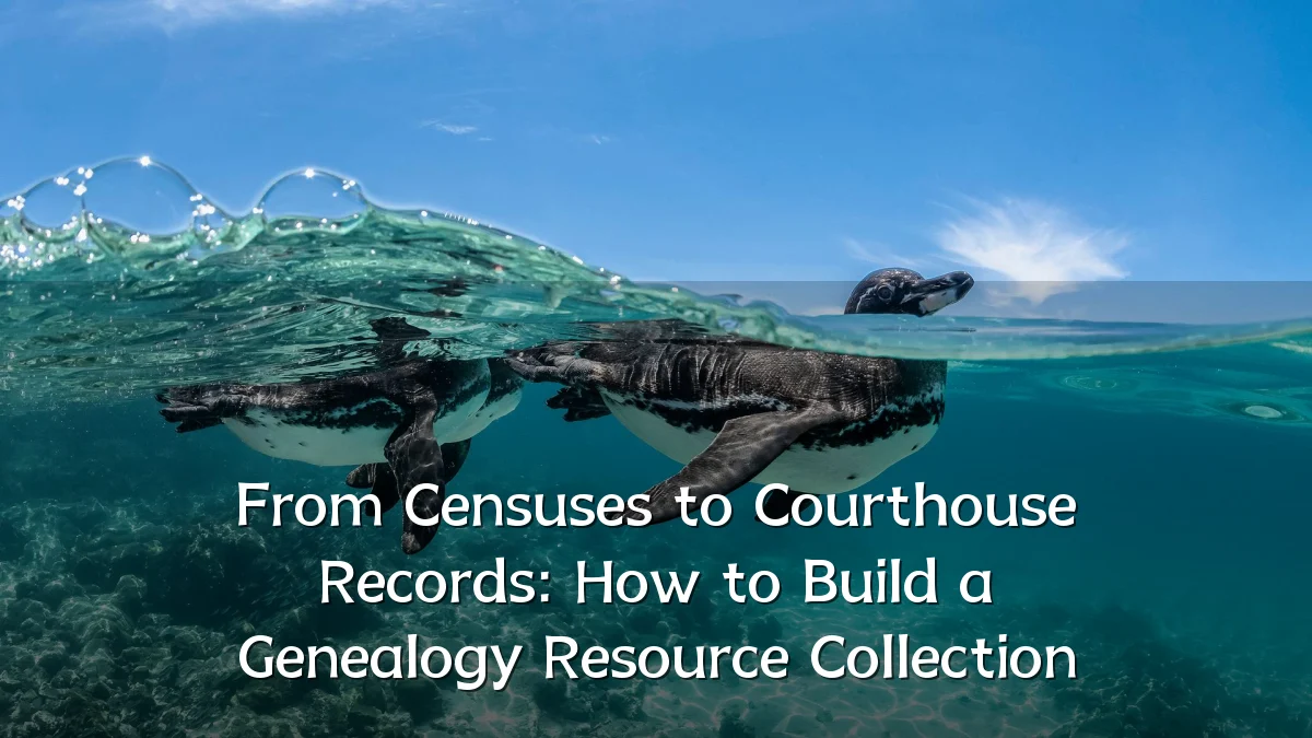 From Censuses to Courthouse Records: How to Build a Genealogy Resource Collection