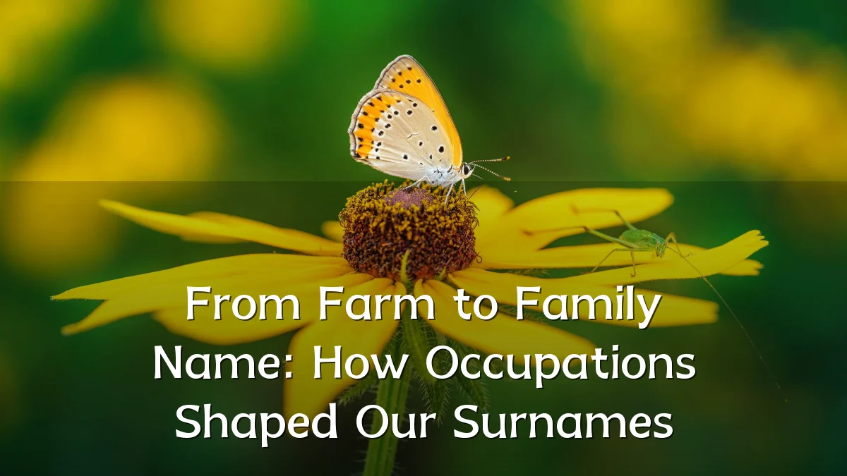 From Farm to Family Name: How Occupations Shaped Our Surnames