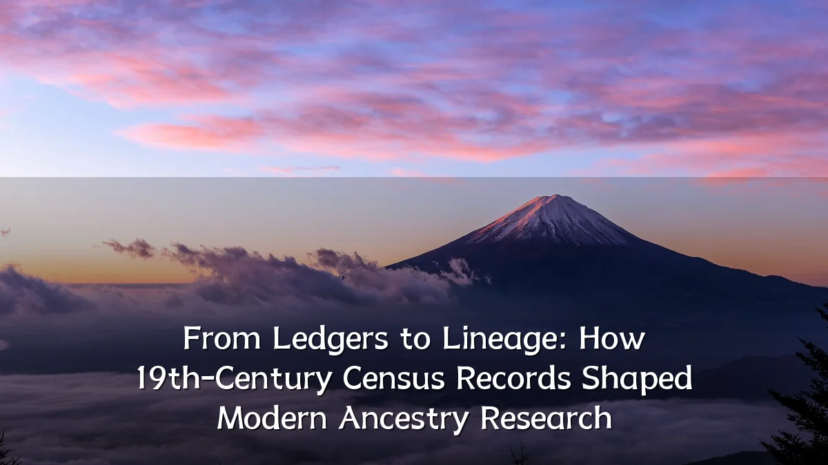 From Ledgers to Lineage: How 19th-Century Census Records Shaped Modern Ancestry Research