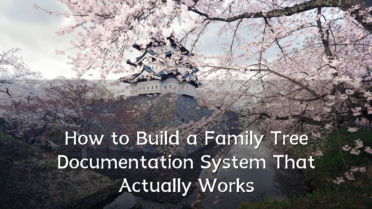 How to Build a Family Tree Documentation System That Actually Works