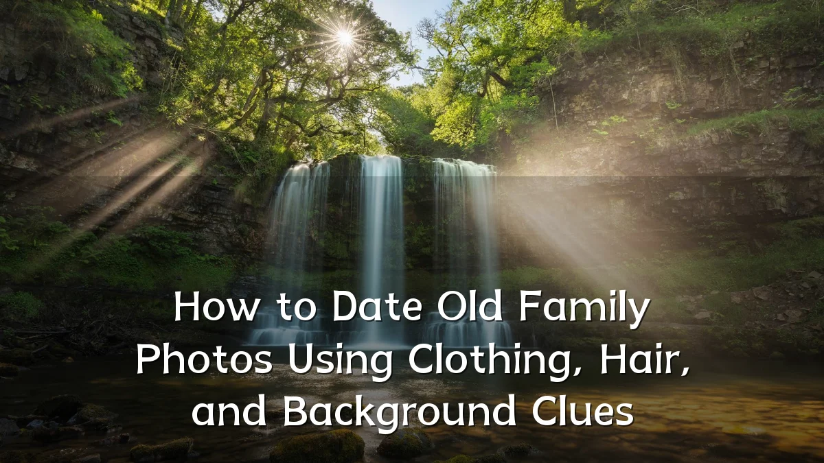 How to Date Old Family Photos Using Clothing, Hair, and Background Clues