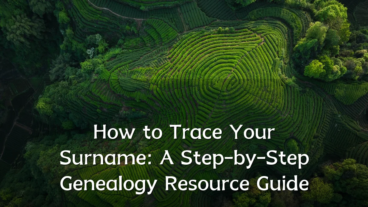How to Trace Your Surname: A Step-by-Step Genealogy Resource Guide