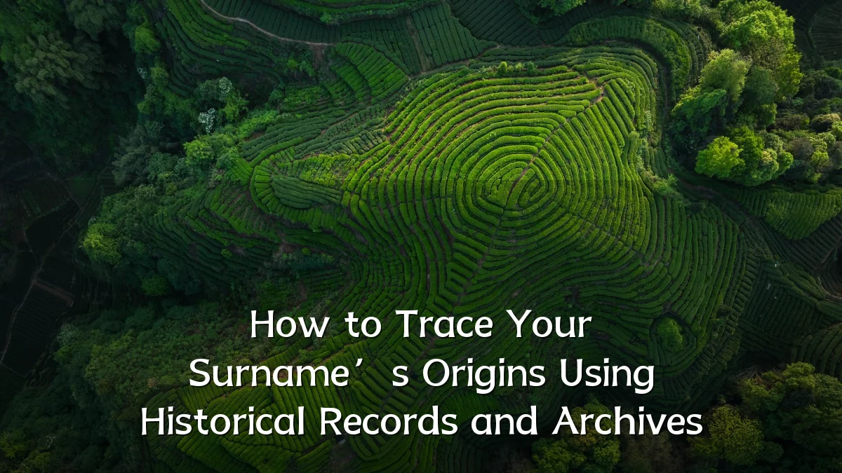 How to Trace Your Surname’s Origins Using Historical Records and Archives