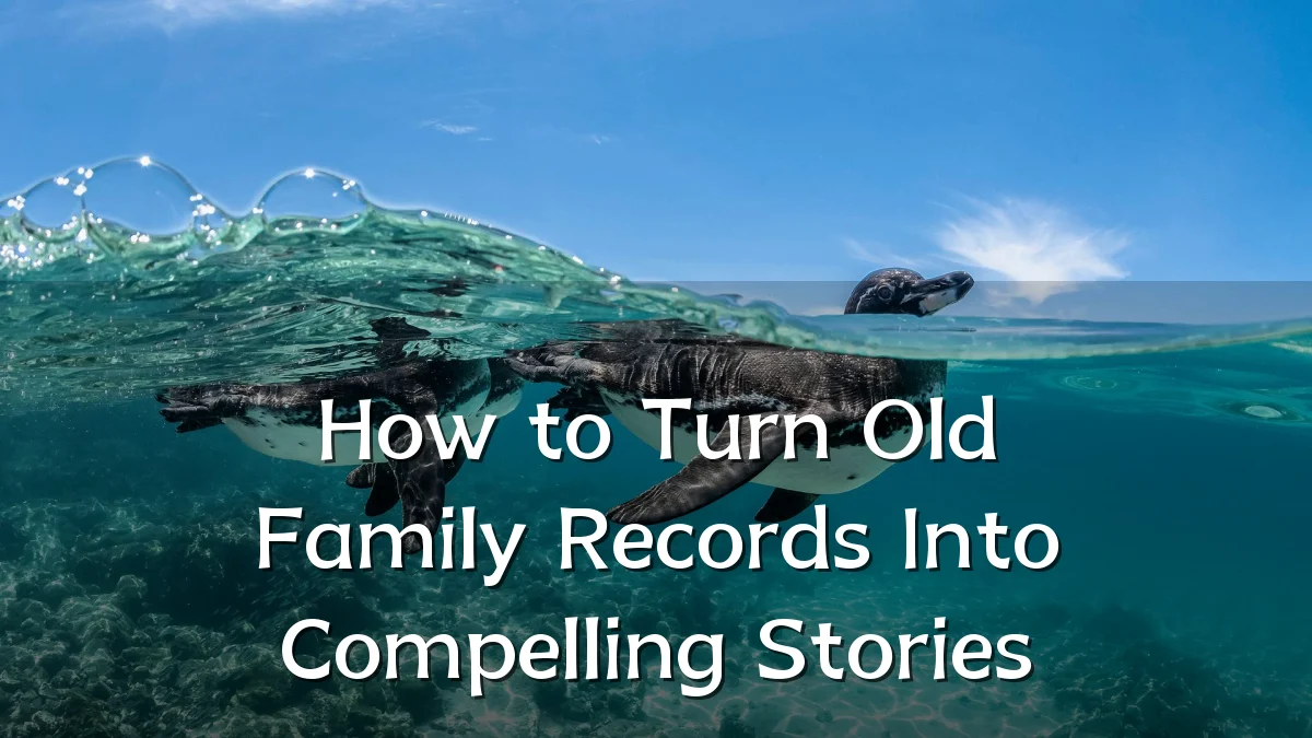 How to Turn Old Family Records Into Compelling Stories