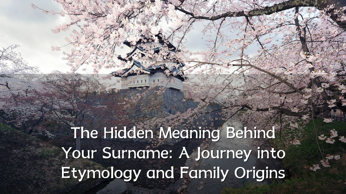 The Hidden Meaning Behind Your Surname: A Journey into Etymology and Family Origins